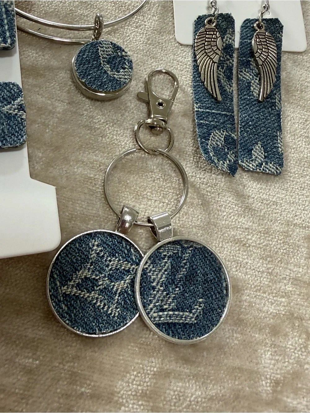 Louis Vuitton earrings key